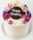 Happy Birthday Plaque - Chocolate 75 mm #2